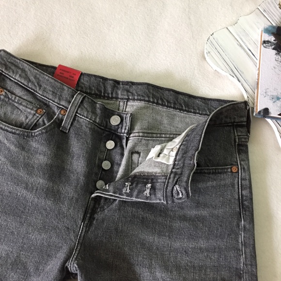 Levi's 501 Tapered leg Stretch Grey Jeans Sz29 - Picture 8 of 8